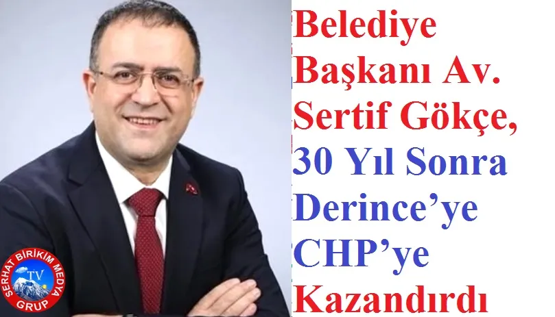 Derince Belediye Başkanı Sertif Gökçe, Mazbatayı Aldı Göreve Başladı