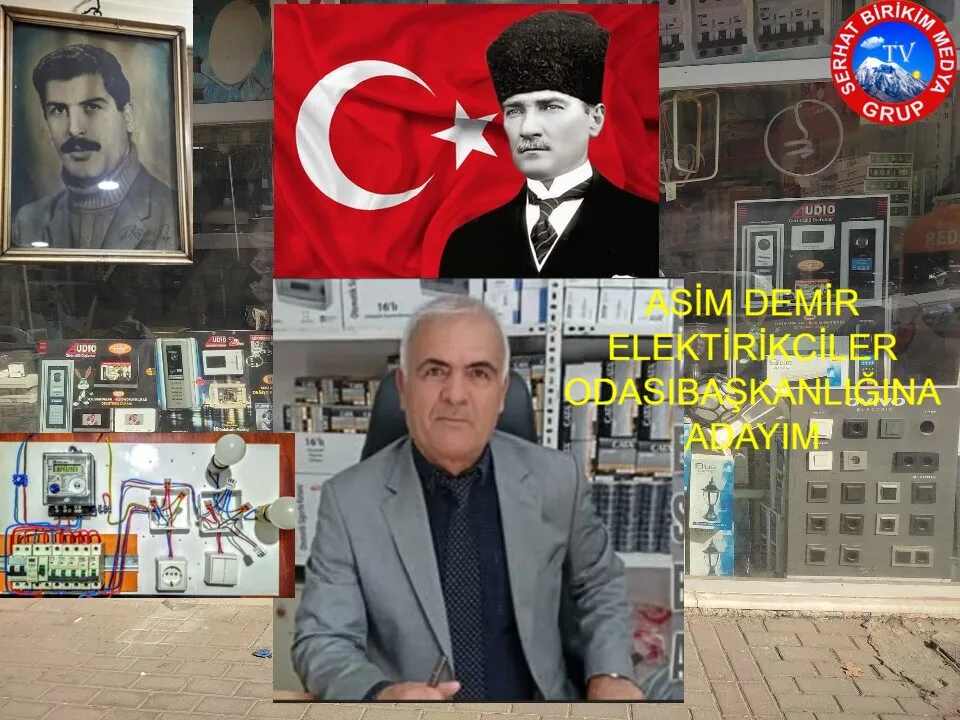 Asım Demir elektrikçiler odası başkanlığına adaylarını açıkladı