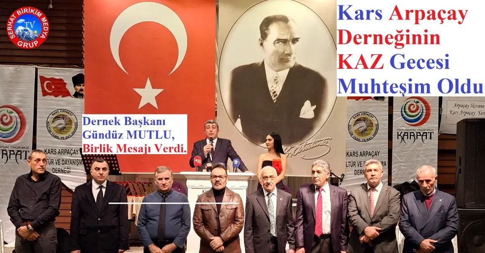 Arpaçay Derneğinin Geleneksel Kaz Gecesi Çok Seviyeli Geçti