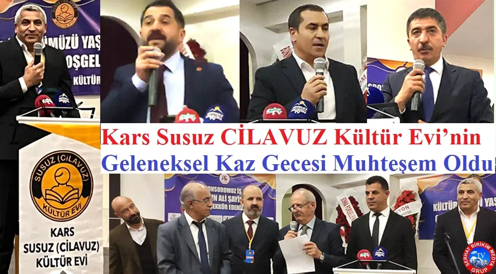 Kars Susuz Kültür Evinin Kaz Gecesi Çok Seviyeli Geçti