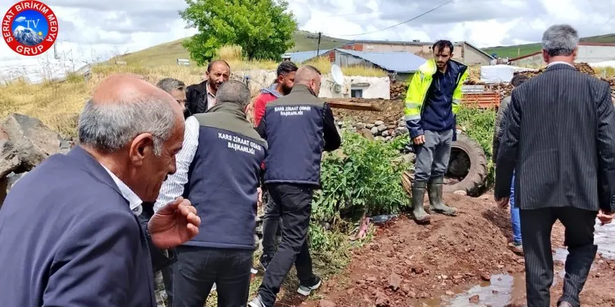 Kars Ziraat Odası Başkanı Müçük Sel Bölgesinde