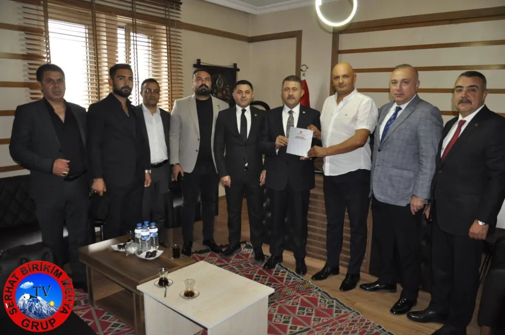 MHP Heyeti, Kars Gazeteciler Cemiyetini ziyaret etti